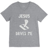jesus drives me V-Neck Tee