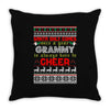 santa only comes once a year grammy is always here to cheer Throw Pillow