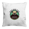 bah hum pug Throw Pillow