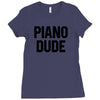 Piano Dude Ladies Fitted T-Shirt