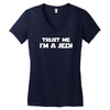 trust me i'm a jedi   funny printed mens Women's V-Neck T-Shirt