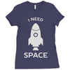 need space Ladies Fitted T-Shirt