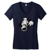mickey frappe un bang Women's V-Neck T-Shirt