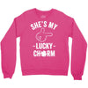 she's my lucky charm Crewneck Sweatshirt
