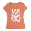 i am the one who lifts Women's Triblend Scoop T-shirt