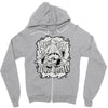 respect mah wizardrah! white Zipper Hoodie