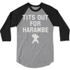 tits out for harambe 3/4 Sleeve Shirt