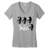 the skulls Women's V-Neck T-Shirt
