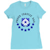 proud coastie dad Ladies Fitted T-Shirt