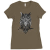 owl Ladies Fitted T-Shirt