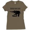 elephants never forget and they never forgive t shirt funny mens tee n Ladies Fitted T-Shirt