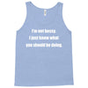 i'm not bossy i just know what you should be doing Tank Top
