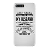 Dear Husband, Love, Your Favorite iPhone 7 Plus Shell Case