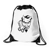 no sympathy for the devil Drawstring Bags