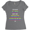 I'M Not Gay But My Best Friend Is Women's Triblend Scoop T-shirt