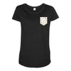 Free Birds Pocket Maternity Scoop Neck T-shirt