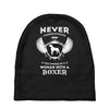 woman with a boxer Baby Beanies