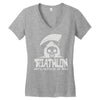 triathlon until death separate Women's V-Neck T-Shirt