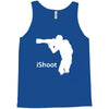 ishoot   camera photographer trained shooting funny gun photo gift tee Tank Top