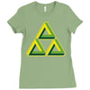 triforce illusion zelda Ladies Fitted T-Shirt