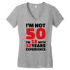 i am not 50 Women's V-Neck T-Shirt