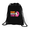 She Wants The D Dunkin Donuts Drawstring Bags