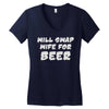 beer (2) Women's V-Neck T-Shirt