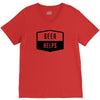 beer helps V-Neck Tee