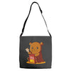 unbearable guilt Adjustable Strap Totes
