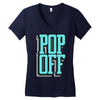 pop off pop up Women's V-Neck T-Shirt