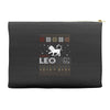 santa leo christmas ugly t shirts Accessory Pouches