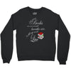 she reads books to live book lover Crewneck Sweatshirt