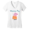 peppa pig mommy pig Women's V-Neck T-Shirt