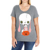 skull bunny Ladies Curvy T-Shirt