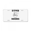 send noods License Plate