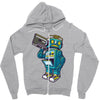 robot kicks Zipper Hoodie
