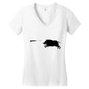 boar hunting Women's V-Neck T-Shirt