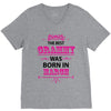 The Best Grammy Was Born In March V-Neck Tee