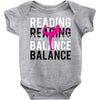 Reading Yoga Wine Balance Baby Onesie