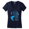 i fish so i don't choke Women's V-Neck T-Shirt