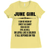 Super June Girl Ladies Fitted T-Shirt