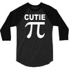 cutie pi t shirt medium funny nerdy geeky math sex humor cute awesome 3/4 Sleeve Shirt
