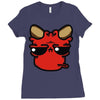 devil face 2 Ladies Fitted T-Shirt
