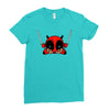 deadpool cartoon Ladies Fitted T-Shirt