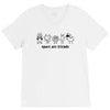 space are friends black V-Neck Tee
