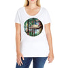 Stitch And Totoro Ladies Curvy T-Shirt