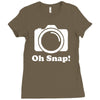 oh snap camera Ladies Fitted T-Shirt