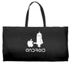android robot spoof Weekender Totes