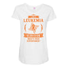 I am a Leukemia Cancer Survivor - What's Your Superpower? Maternity Scoop Neck T-shirt
