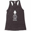 Keep Calm And Hodl Ethereum Racerback Tank